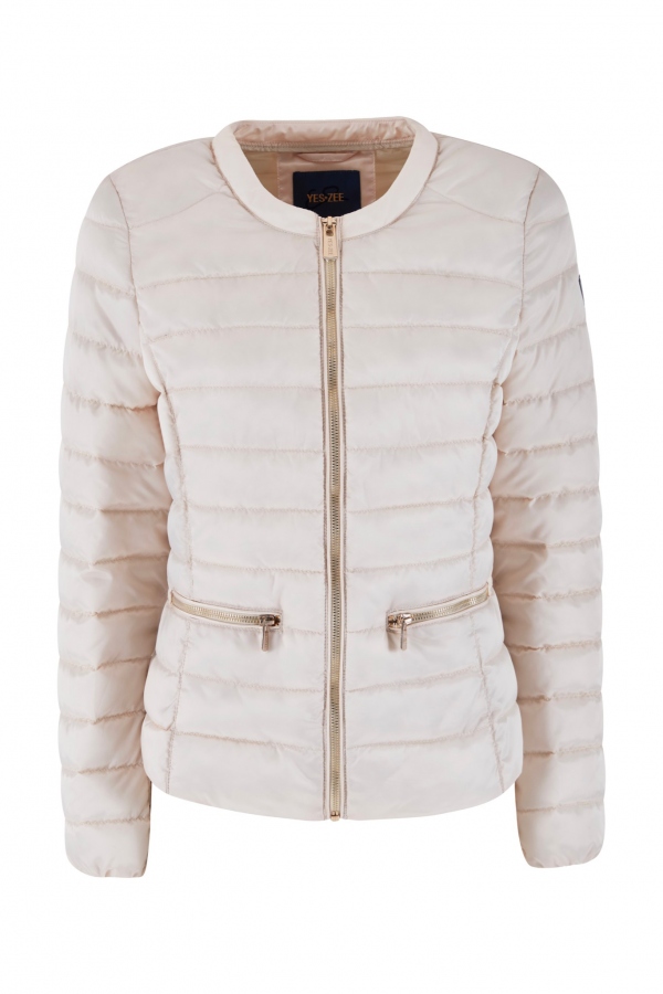 CHAQUETA ACOLCHADA BEIGE CHAQUETA ACOLCHADA BEIGE
