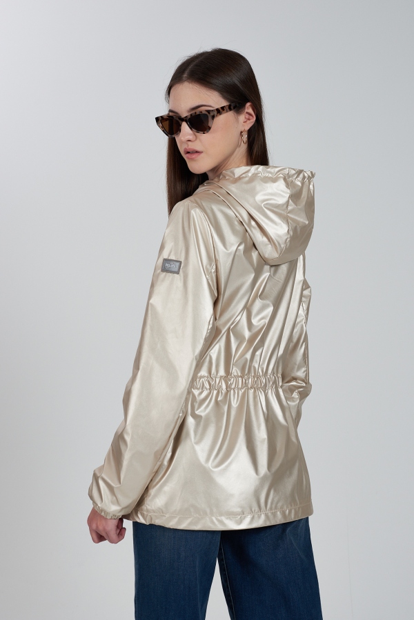 PARKA BEIGE SATINADO PARKA BEIGE SATINADO