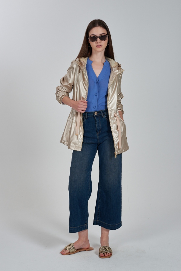 PARKA BEIGE SATINADO PARKA BEIGE SATINADO