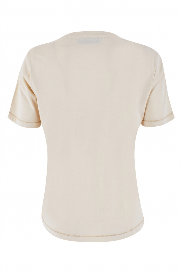 CAMISETA BEIGE MARIPOSAS CON PEDRERÍA CAMISETA BEIGE MARIPOSAS CON PEDRERÍA