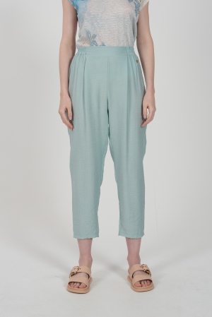 PANTALÓN CROPPED VERDE AGUA