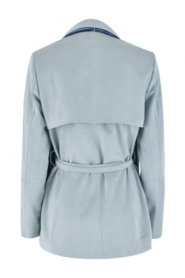 GABARDINA CORTA AZUL POLVO GABARDINA CORTA AZUL POLVO