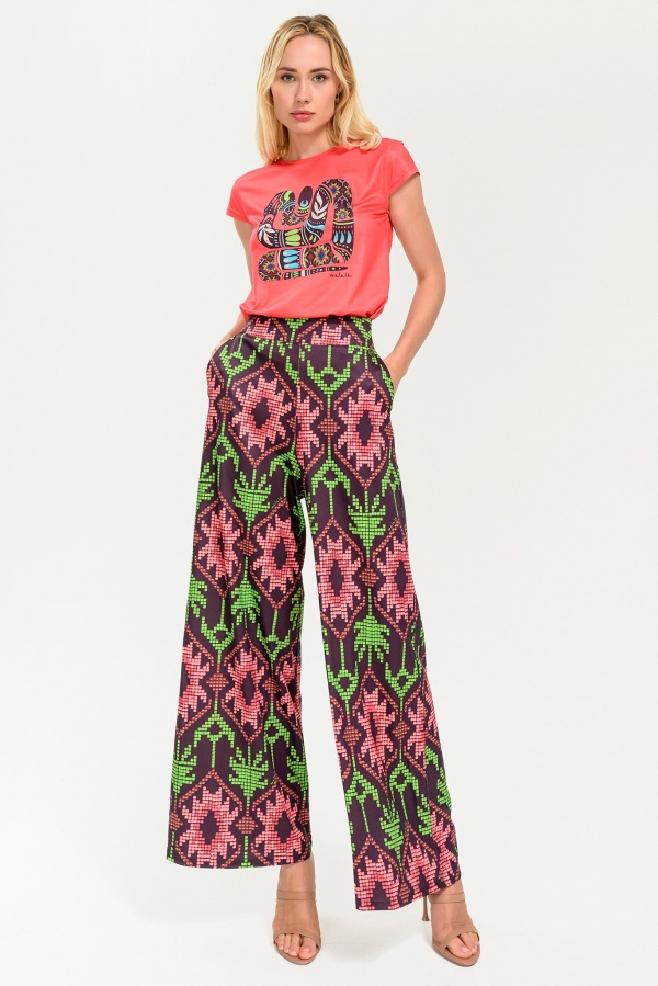 CAMISETA SERPIENTE MAYA MULTICOLOR