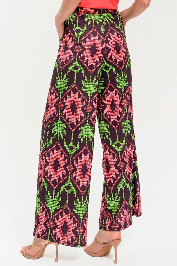 PANTALÓN PALAZZO ÉTNICO MULTICOLOR PANTALÓN PALAZZO ÉTNICO MULTICOLOR