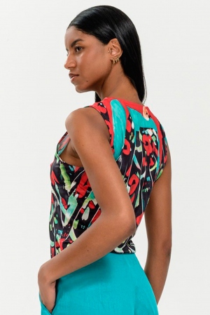 BLUSA SIN MANGAS MULTICOLOR 2