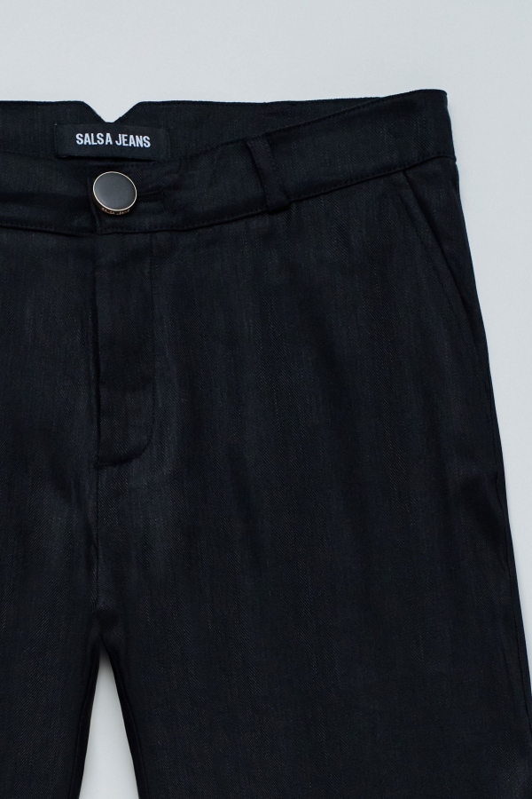 PANTALONES CHINOS LINO NEGRO PANTALONES CHINOS LINO NEGRO
