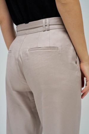 PANTALONES CHINOS LINO BEIGE 2