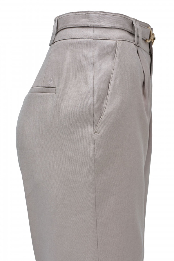 PANTALONES CHINOS LINO BEIGE
