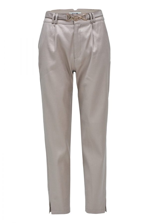 PANTALONES CHINOS LINO BEIGE