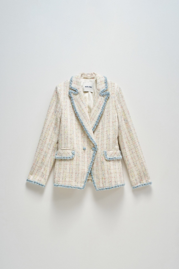 BLAZER SLIM TWEED JASPEADO MULTICOLOR BLAZER SLIM TWEED JASPEADO MULTICOLOR