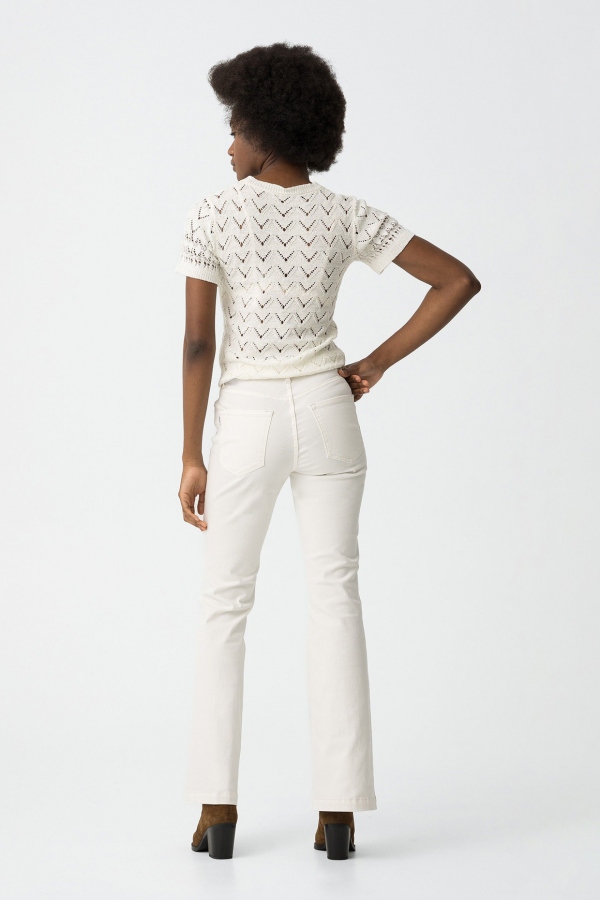 JEANS ZOE ACAMPANADO BEIGE