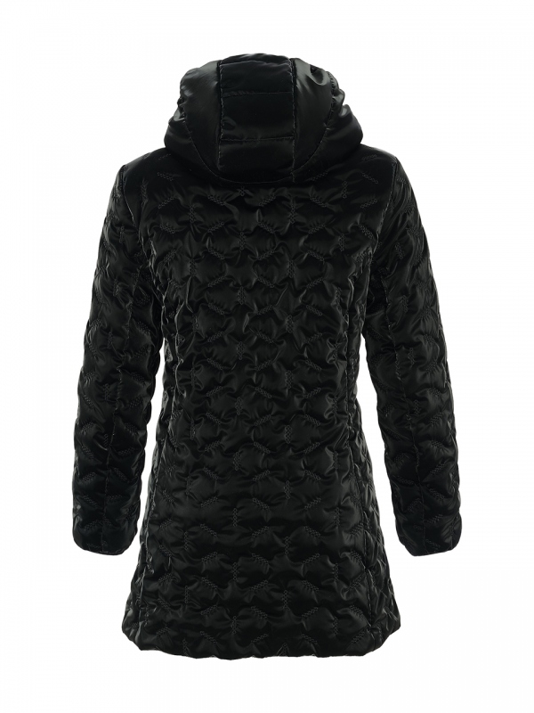 PARKA ACOLCHADA NEGRO BRILLO