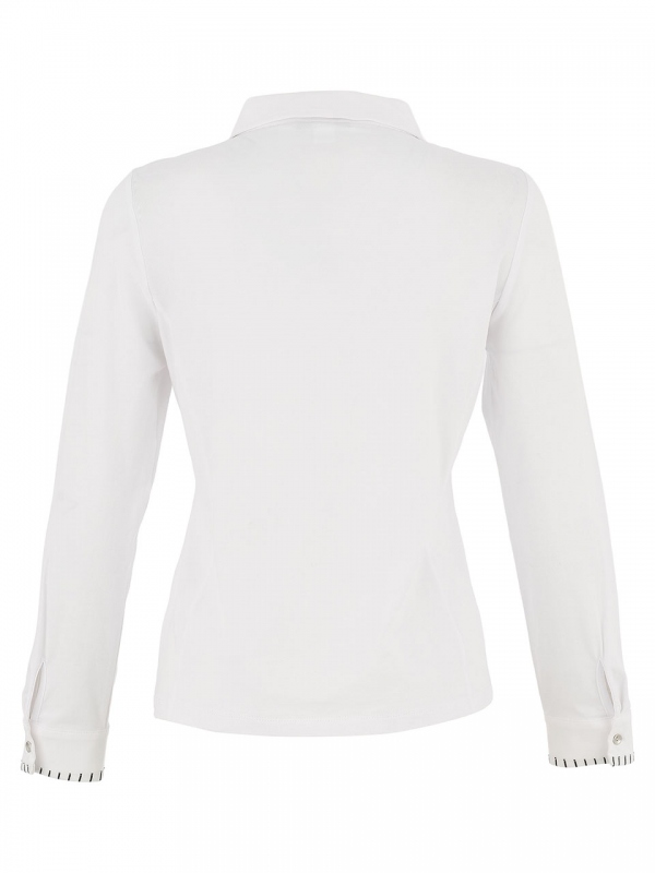 CAMISA BLANCA ABSTRACTA PEDRERIA