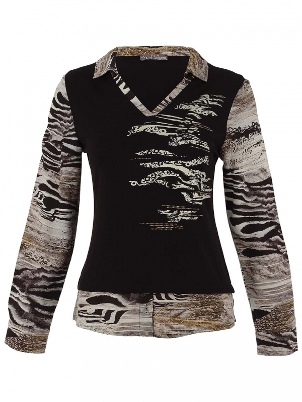 BLUSA COMBINADA UNBALANCED