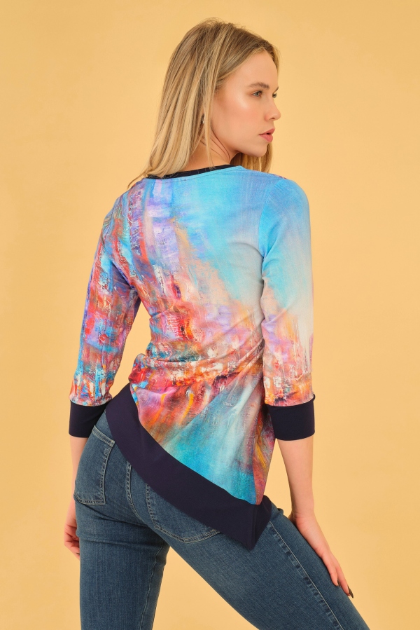 CAMISETA ASIMÉTRICA THE BLUE CITY