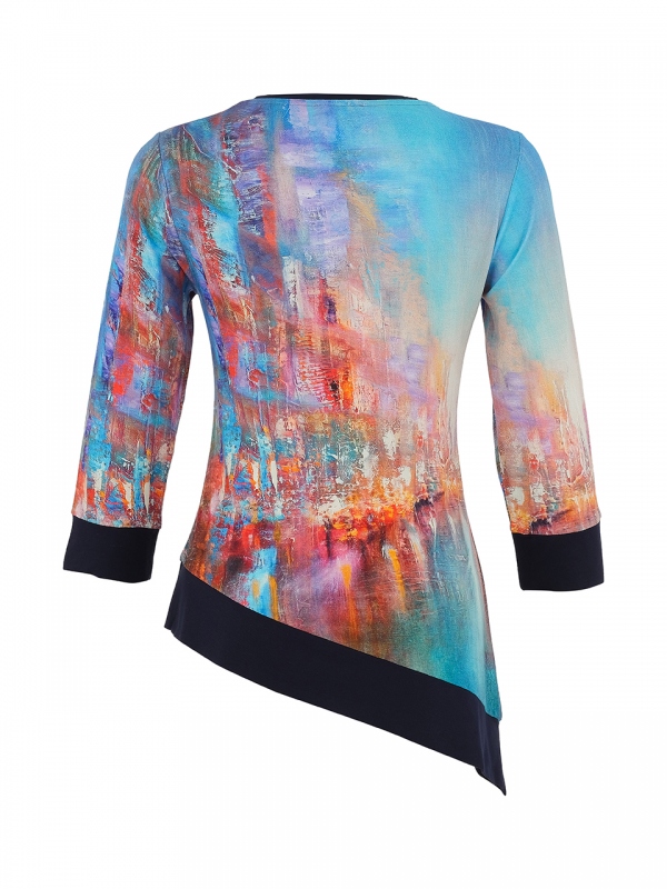 CAMISETA ASIMÉTRICA THE BLUE CITY