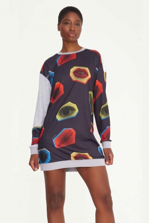 VESTIDO SUÉTER POP ART