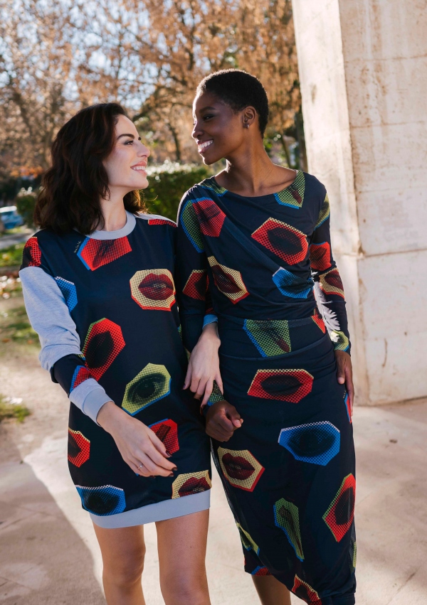 VESTIDO SUÉTER POP ART