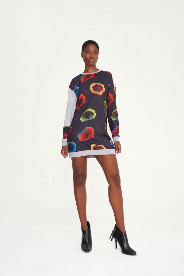 VESTIDO SUÉTER POP ART