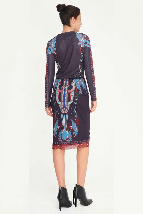 BLUSA ART DECÓ FLORAL