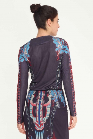 BLUSA ART DECÓ FLORAL 2