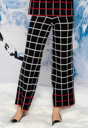 PANTALÓN NEGRO CUADROS...