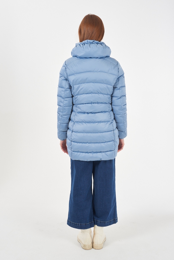ABRIGO ACOLCHADO AZUL CLARO