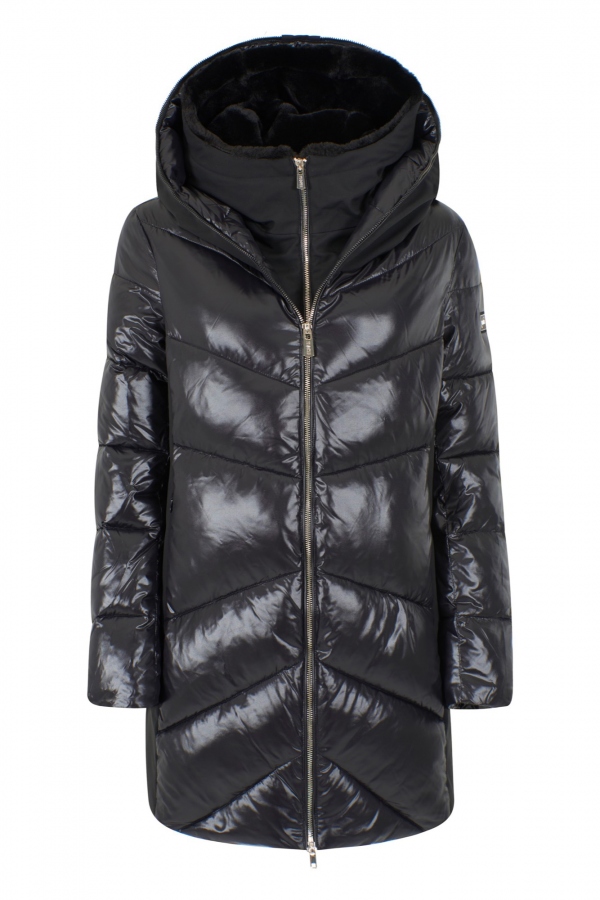 ABRIGO DE PLUMA NEGRO