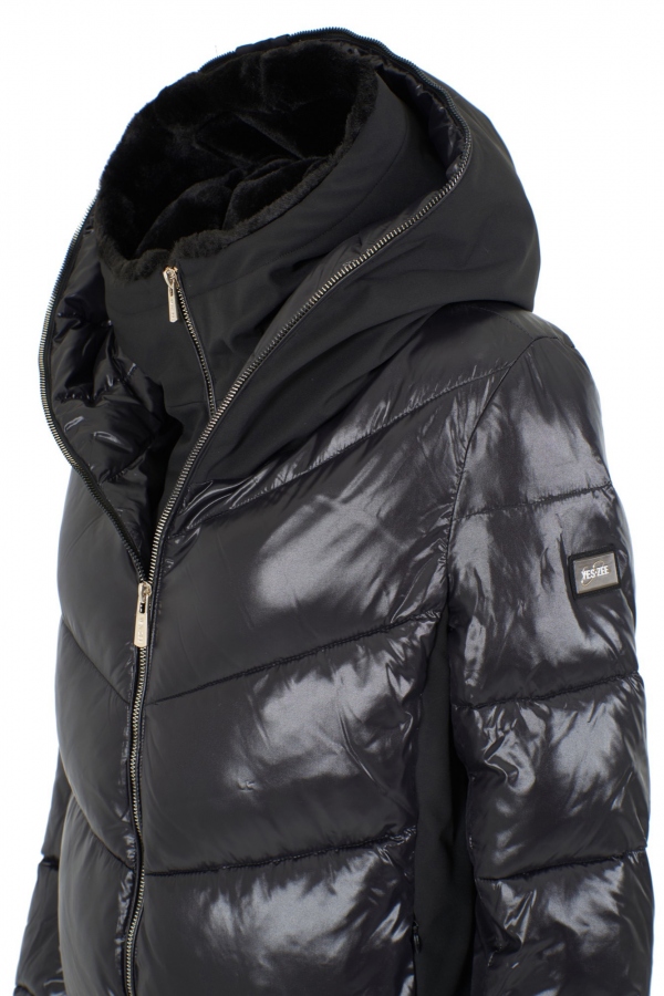 ABRIGO DE PLUMA NEGRO