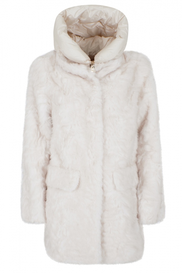 ABRIGO DE PELO MARFIL