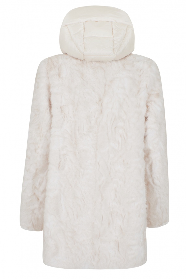 ABRIGO DE PELO MARFIL
