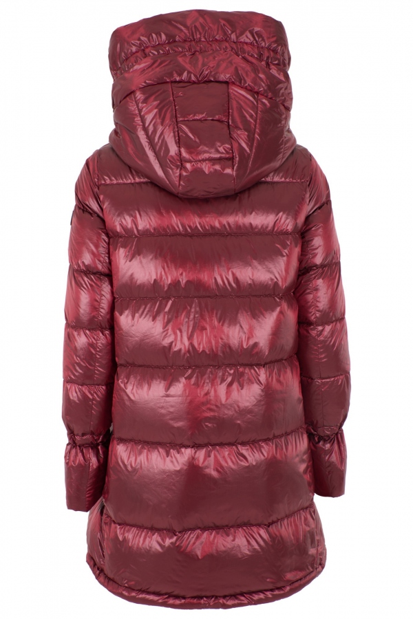 ABRIGO PUFFER PLUMAS BORGOÑA