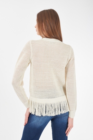 SUÉTER REJILLA BEIGE CON... 2