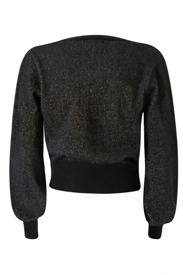 CÁRDIGAN NEGRO Y DORADO