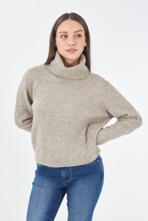 SUÉTER CUELLO ALTO TÓRTOLA...