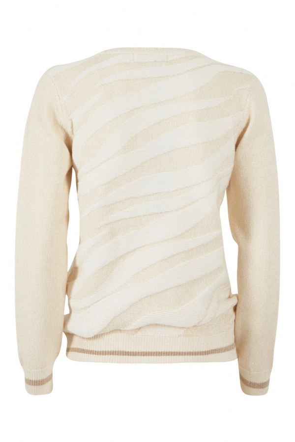 SUÉTER BEIGE DORADO CEBRA