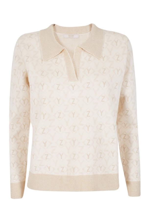 POLO JACQUARD BEIGE DORADO POLO JACQUARD BEIGE DORADO
