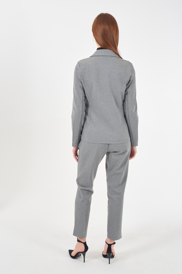 BLAZER PUNTO MILANO GRIS MELANGE