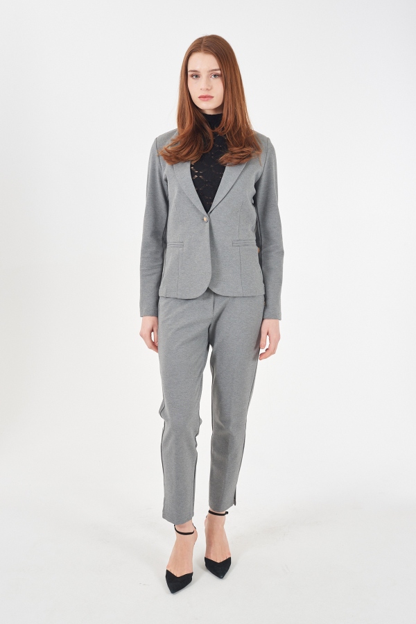 BLAZER PUNTO MILANO GRIS MELANGE