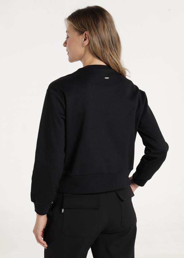 SUDADERA NEGRA HERÁLDICA V&L SUDADERA NEGRA HERÁLDICA V&L