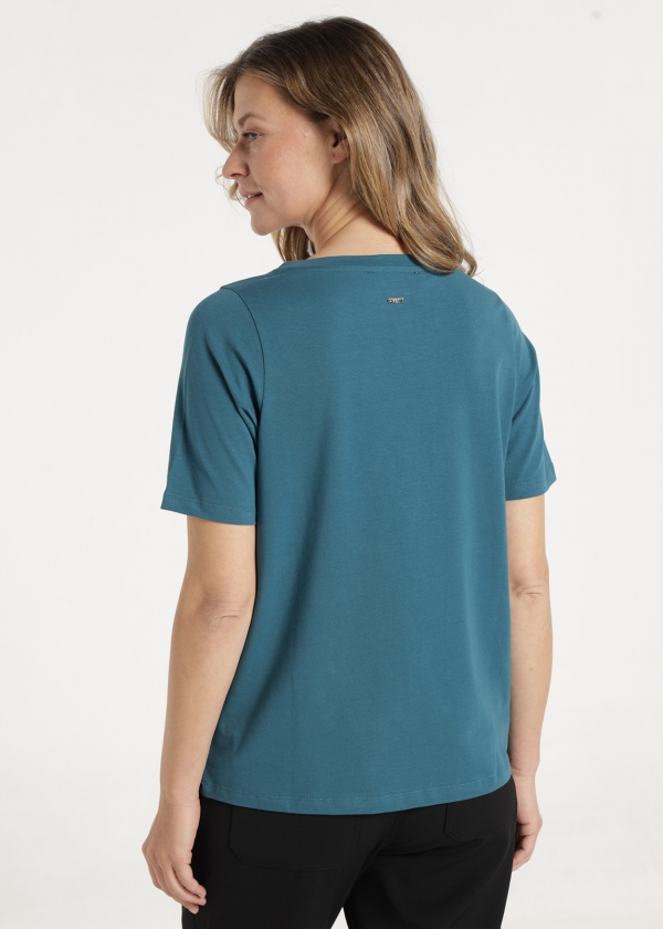 CAMISETA AZUL PETRÓLEO BARROCA V&L CAMISETA AZUL PETRÓLEO BARROCA V&L