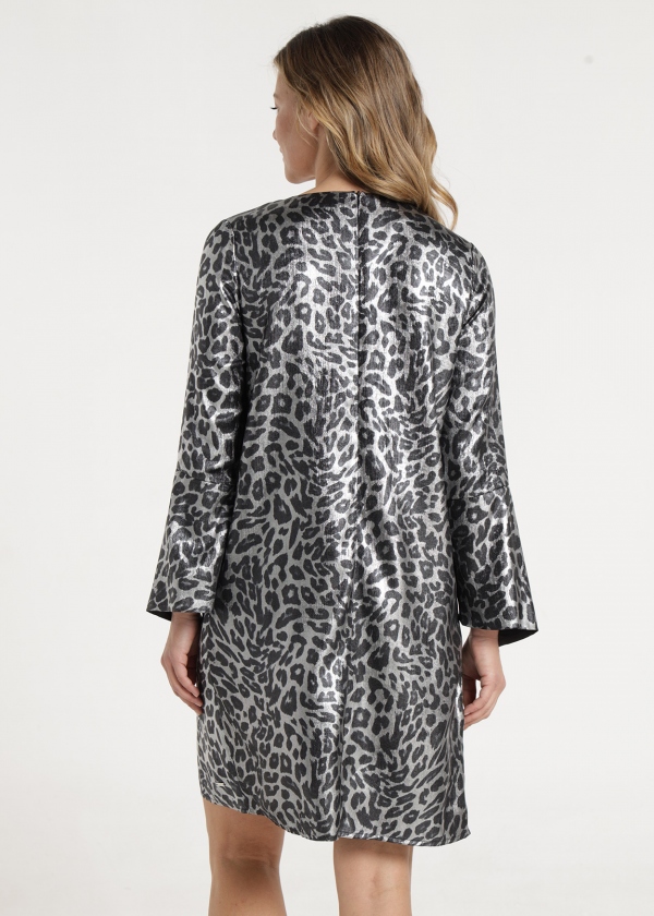 VESTIDO METALIC ANIMAL PRINT VESTIDO METALIC ANIMAL PRINT