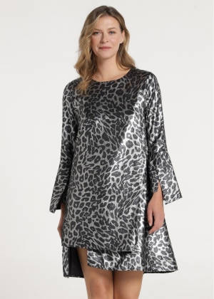 VESTIDO METALIC ANIMAL PRINT