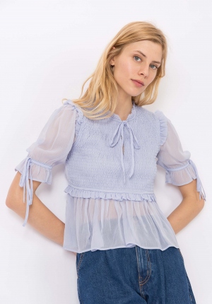 BLUSA AZUL VOLANTES 2