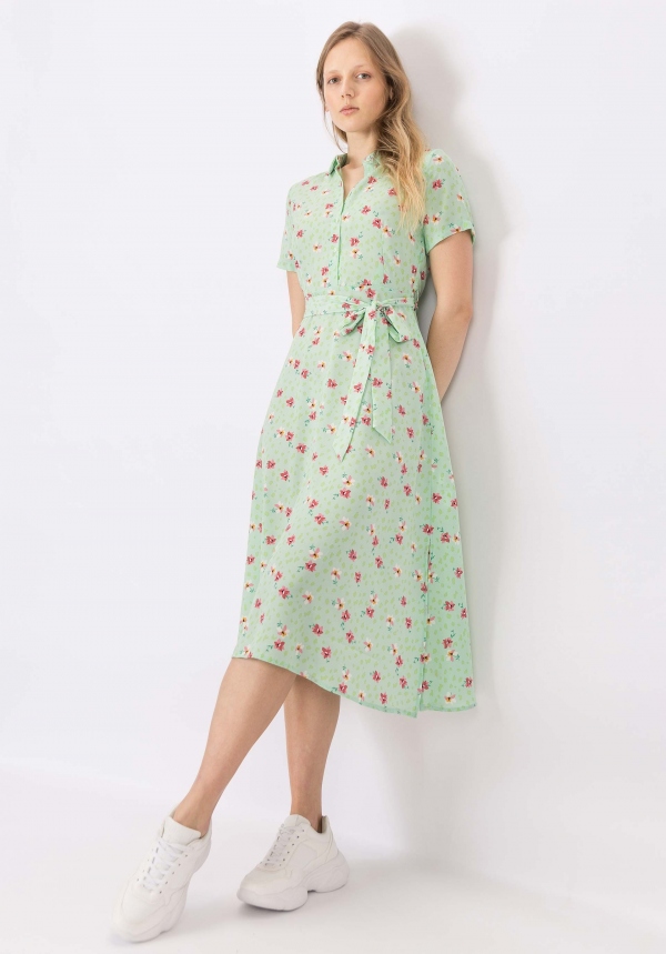 VESTIDO CAMISERO FLORAL