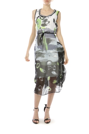 VESTIDO MIDI CON BOLSILLOS