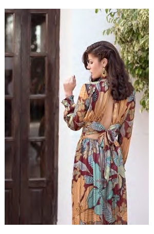 VESTIDO LARGO CHIFÓN ESTAMPADO 2