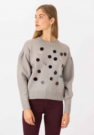 JERSEY LENTEJUELAS GRIS
