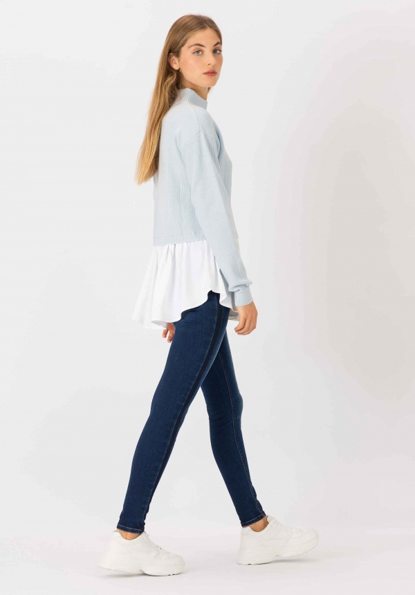 JEANS LIGHT PUSH UP SKINNY BANDA LATERAL JEANS LIGHT PUSH UP SKINNY BANDA LATERAL