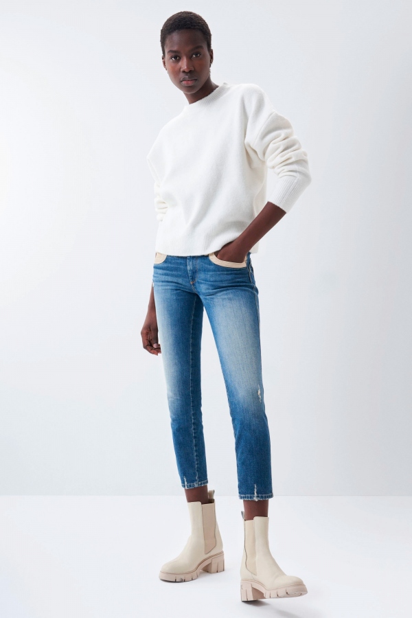 JEANS PUSH UP WONDER CROPPED SKINNY... JEANS PUSH UP WONDER CROPPED SKINNY...